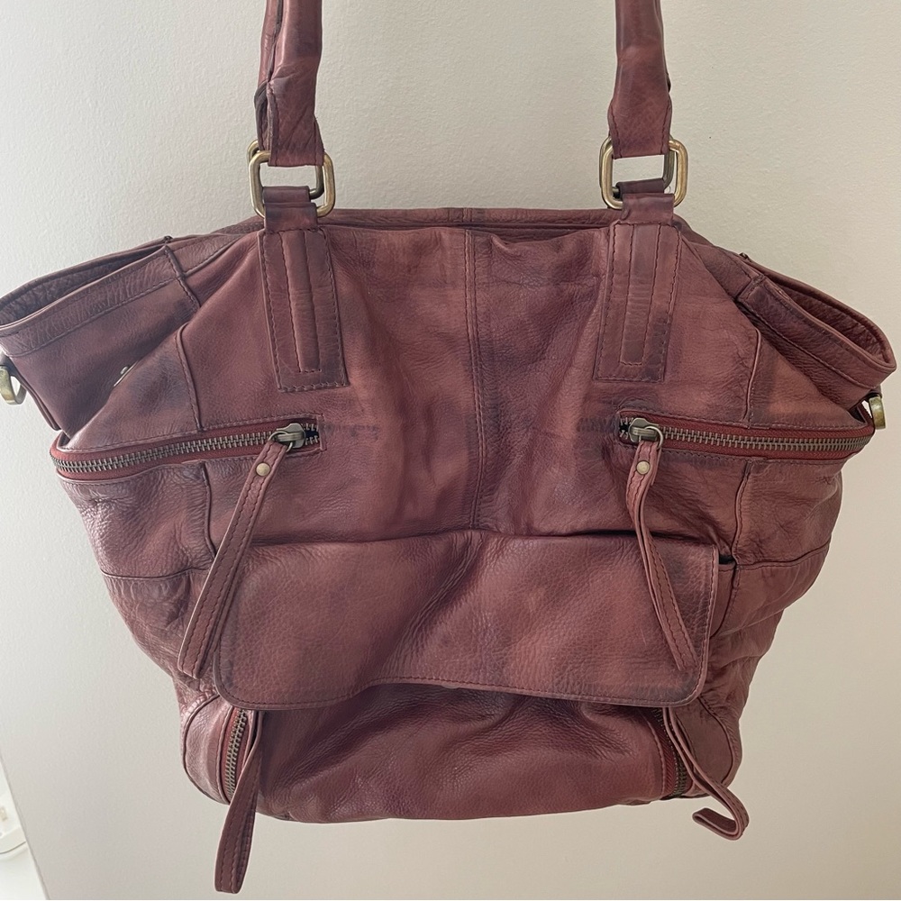 Day & Mood Hannah Leather Handbag Purse Saddle
